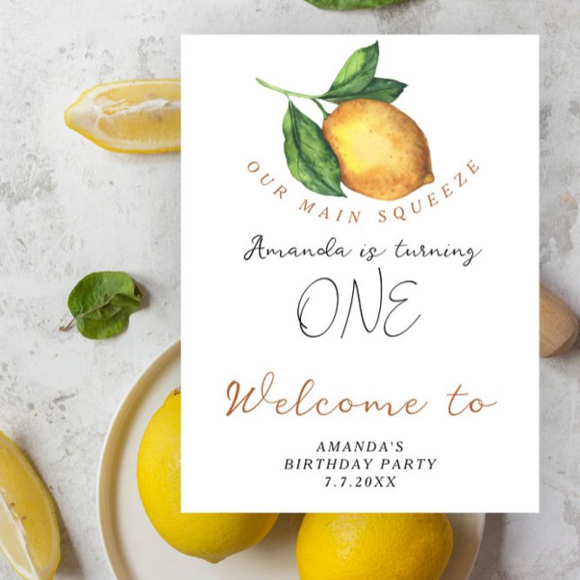 Lemon 1st Birthday Party  Poster (Creator Uploaded)