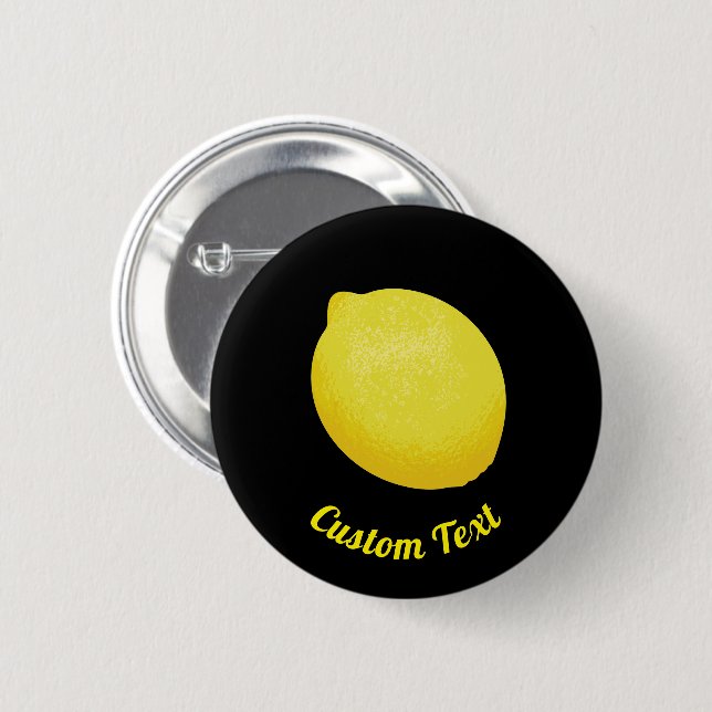 Lemon 6 Cm Round Badge (Front & Back)