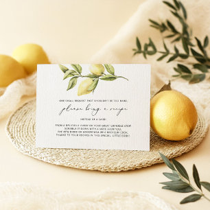Lemon Amalfi Coast recipe request Enclosure Card