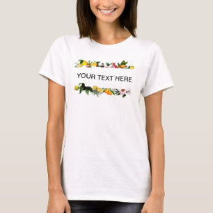 Lemon and fruit frame custom text  T-Shirt