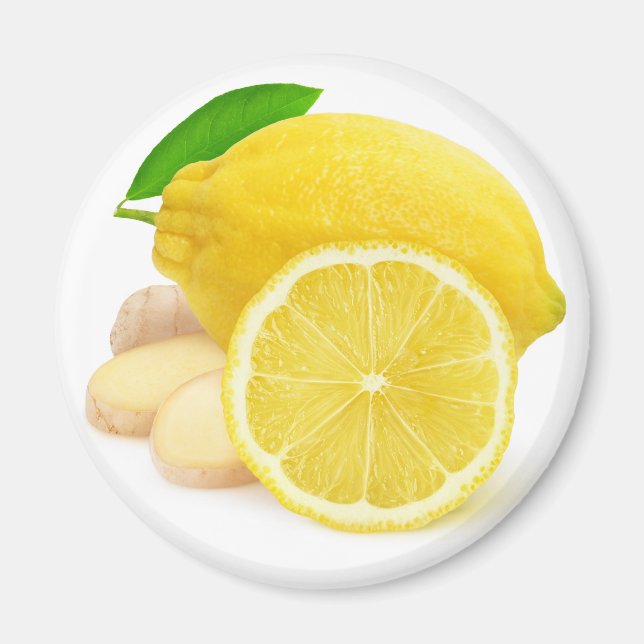 Lemon and ginger magnet (Front)