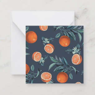 Lemon and Leaf Pattern VI Card