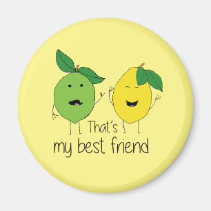 Lemon and Lime Best Friends Magnet