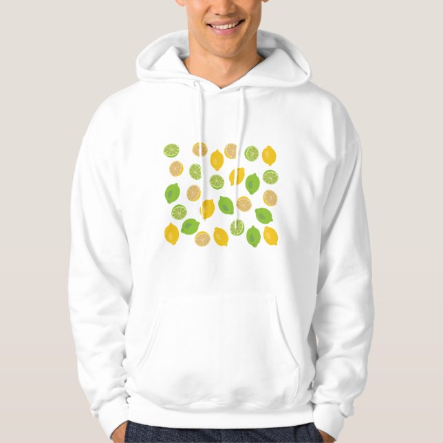 Lemon and Lime Pattern Hoodie (Front)