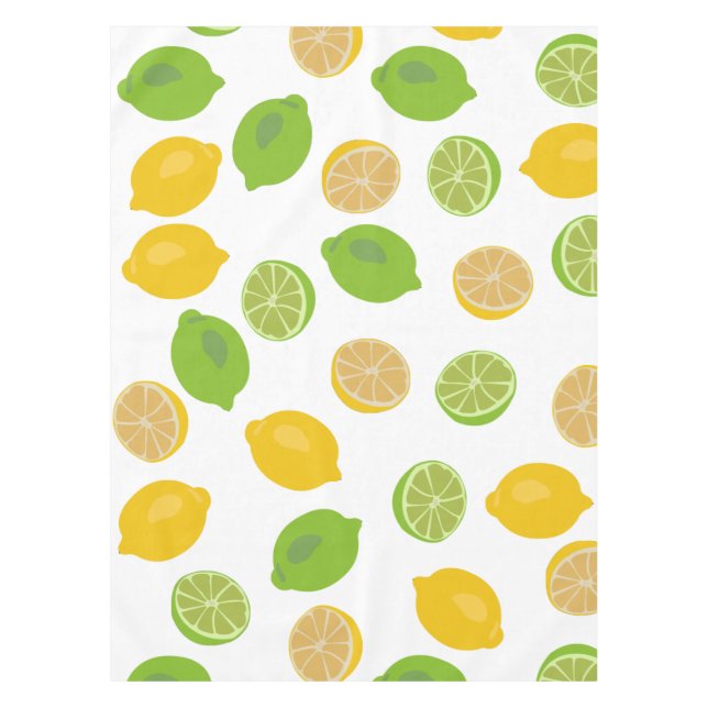 Lemon and Lime Pattern Tablecloth (Front)