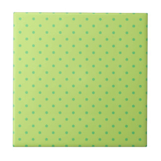 lemon and lime polka dots tile