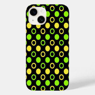Lemon and Lime Rings and Polka Dots by STaylor Case-Mate iPhone 14 Case