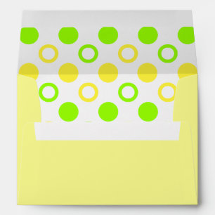 Lemon and Lime Rings and Polka Dots by STaylor Envelope