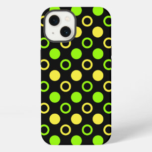 Lemon and Lime Rings and Polka Dots by STaylor iPhone 13 Case