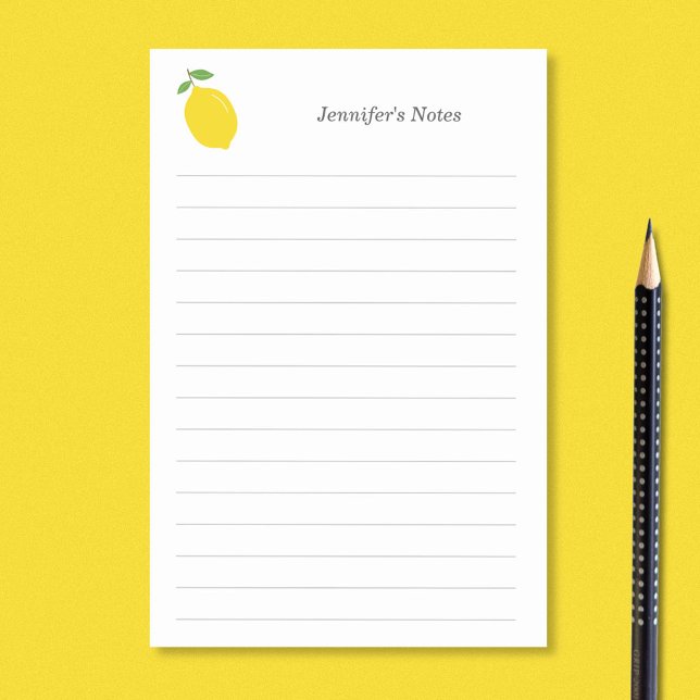 Lemon and Lines Post-it Notes (Lemon and Lines Post-it Notes)