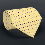 Lemon and Navy Polka Dots Tie<br><div class="desc">.Lemon and Navy Polka Dots Tie</div>
