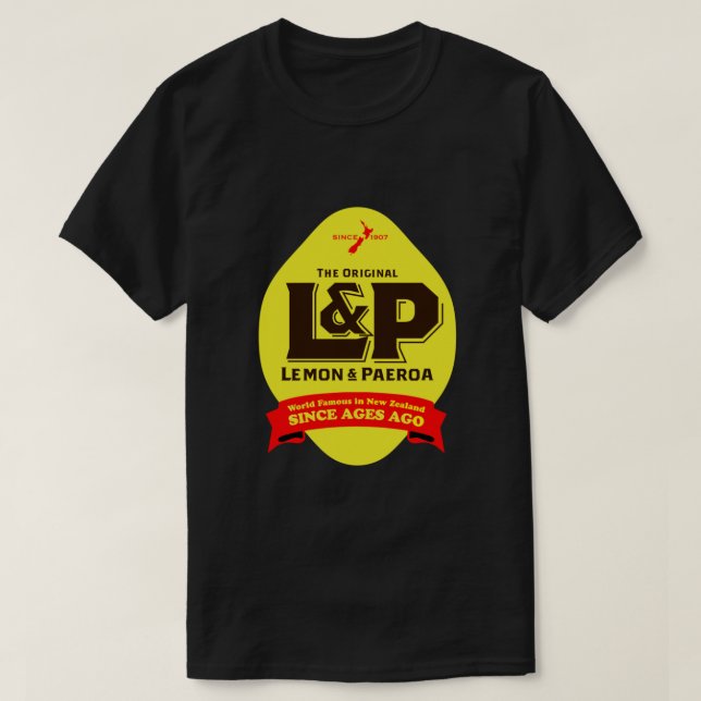 Lemon and Paeroa New Zealand T-Shirt (Design Front)
