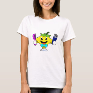 Lemon as Hairdresser with Comb & Razor T-Shirt
