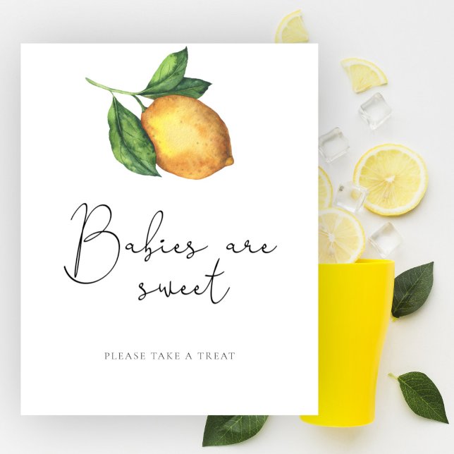 Lemon baby shower Babies are sweet Poster (Creator Uploaded)