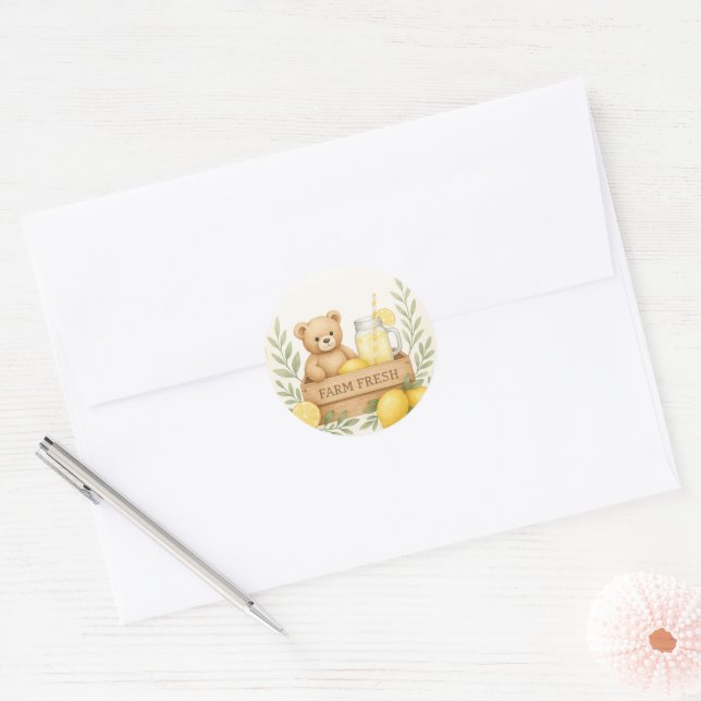 Lemon Baby Shower Envelope Seal (Envelope)