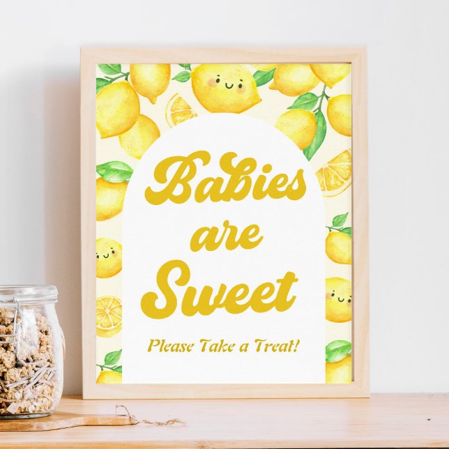 Lemon Baby Shower Favour Poster (Creator Uploaded)