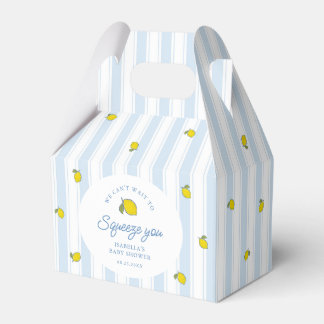 Lemon Baby Shower Gender Neutral Favour Box
