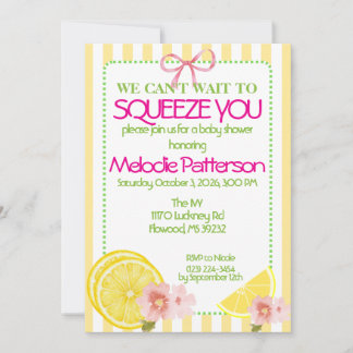 Lemon Baby Shower Invitation