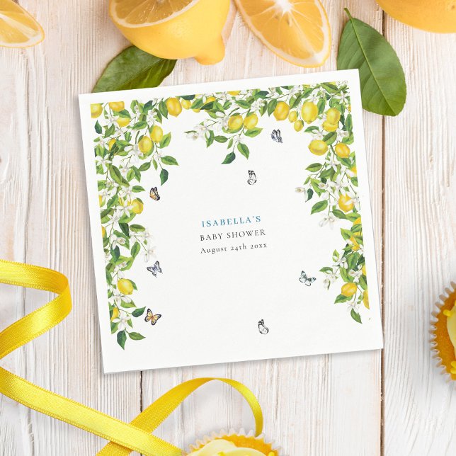 Lemon Baby Shower Napkin (Creator Uploaded)