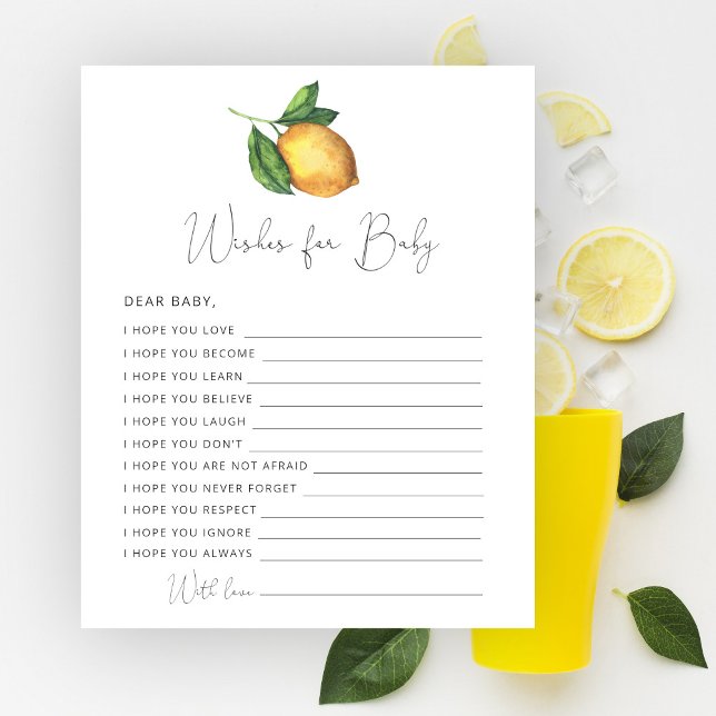 Lemon baby shower Wishes for baby (Creator Uploaded)