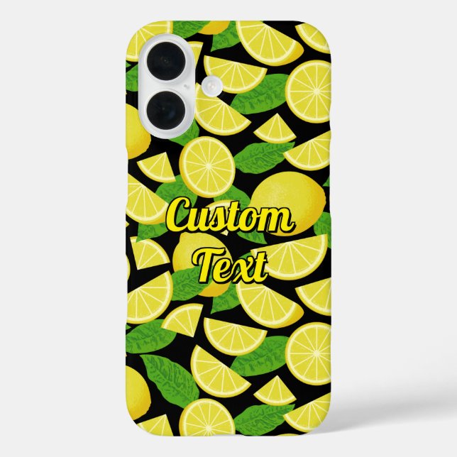 Lemon Background Case-Mate iPhone Case (Back)