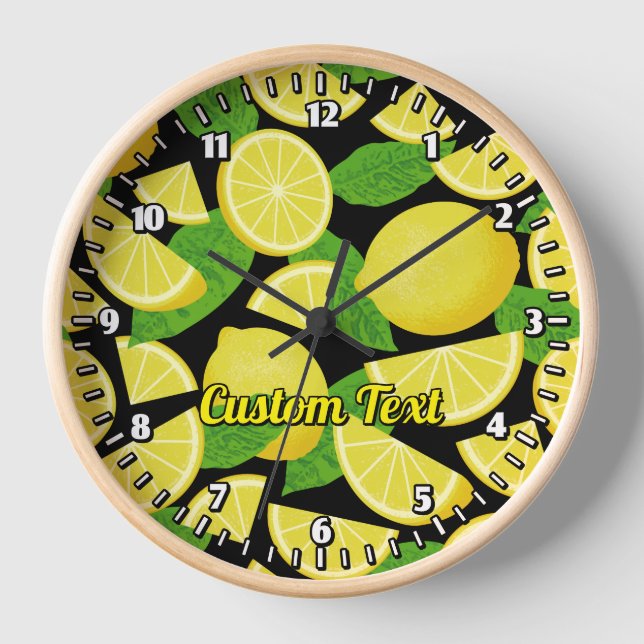 Lemon Background Clock (Front)