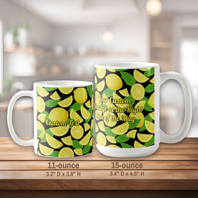 Lemon Background Coffee Mug (Creator Uploaded)