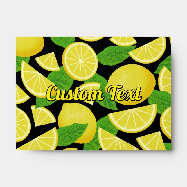 Lemon Background Envelope (Front)