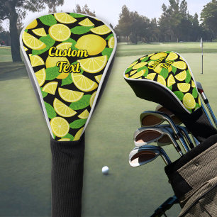 Lemon Background Golf Head Cover