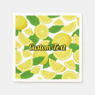 Lemon Background Napkin