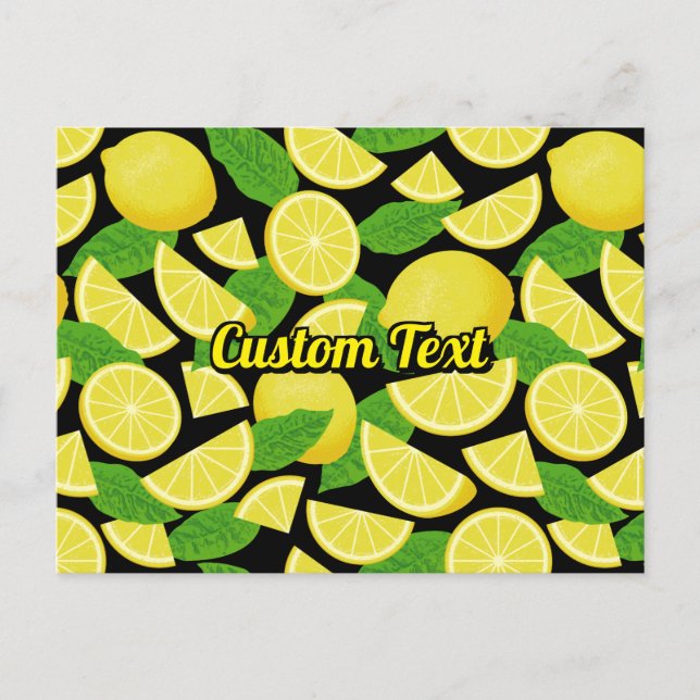 Lemon Background Postcard (Front)