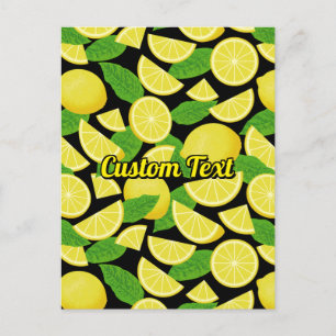 Lemon Background Postcard