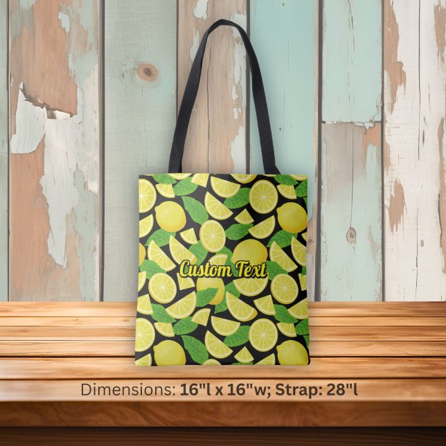 Lemon Background Tote Bag (Creator Uploaded)