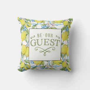 Lemon Be Our Guest Throw Pillow