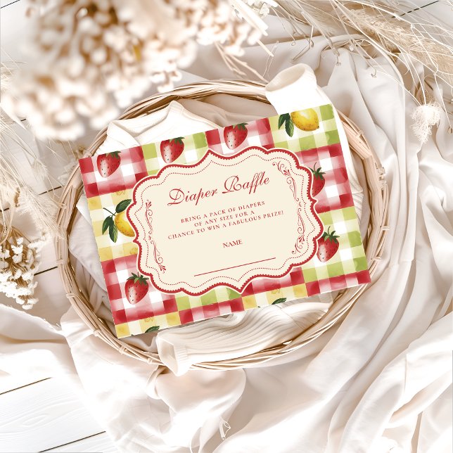 Lemon Berry Picnic Diapper Raffle Enclosure Card (Creator Uploaded)