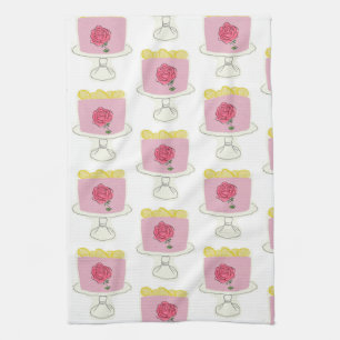 Lemon birthday cake tea/Kitchen Towel