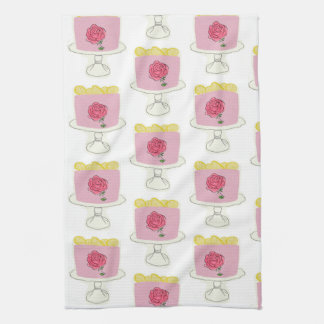 Lemon birthday cake tea/Kitchen Towel