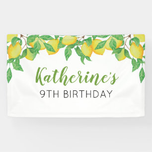 Lemon Birthday Personalized banner