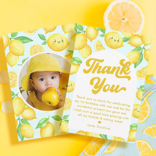 Lemon Birthday Thank You Card