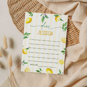 Lemon Birthday Time Capsule Cards