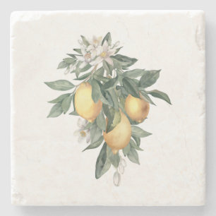 Lemon Bliss Marble Stone Coaster
