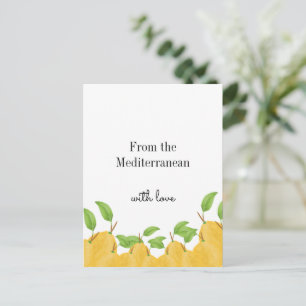 Lemon Bloom Collection  Postcard