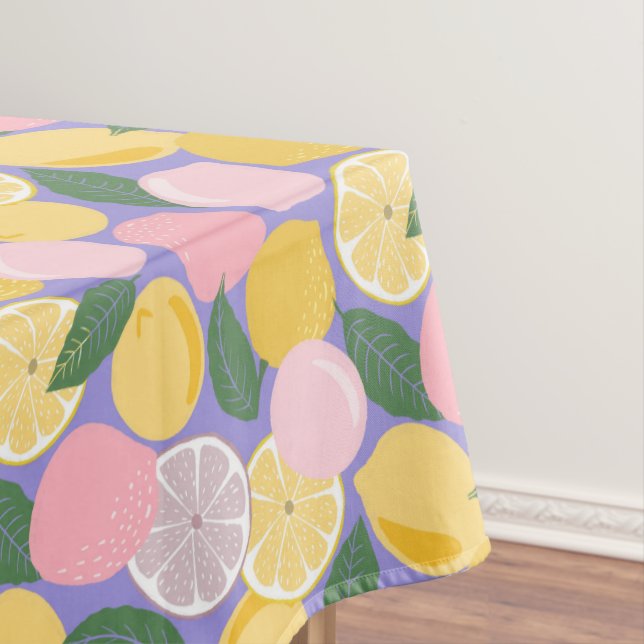 Lemon blooms apron coffee mug wrapping paper tablecloth (In Situ)