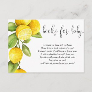 Lemon book request insert, gender neutral enclosure card