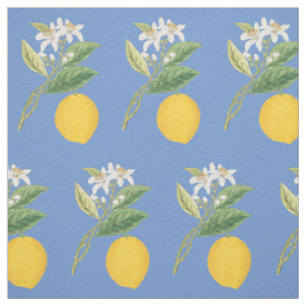 Lemon Botanical Fabric
