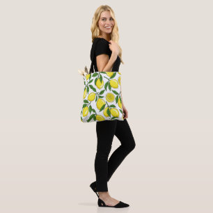 Lemon Botanical Seamless – Hand Drawn Tote Bag