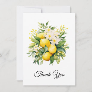 Lemon Bouquet with White Blossoms Thank You