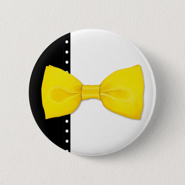 Lemon Bowtie Button (Front)