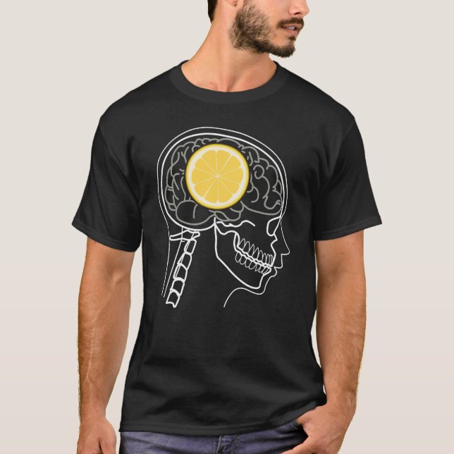LEMON BRAIN X-RAY design  T-Shirt (Front)