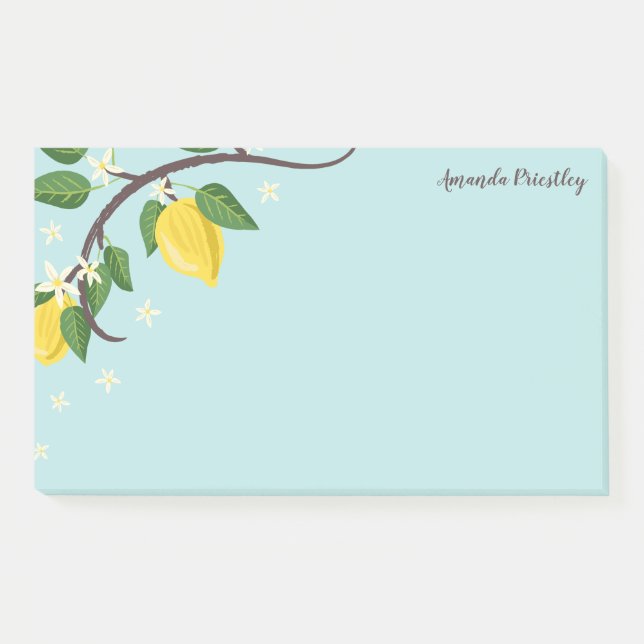 Lemon Branch - Custom Name Post-it Notes (Front)